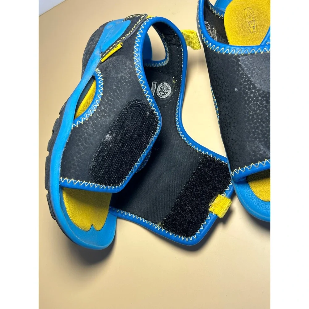 Keen Stingray Kids Water Sandals Blue Yellow Black 1025662 Size 10 US Toddler
